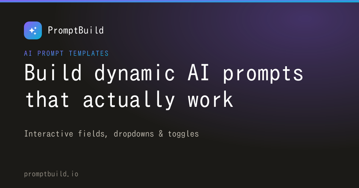 Prompt Dynamic PromptBuild - Create Dynamic Prompts